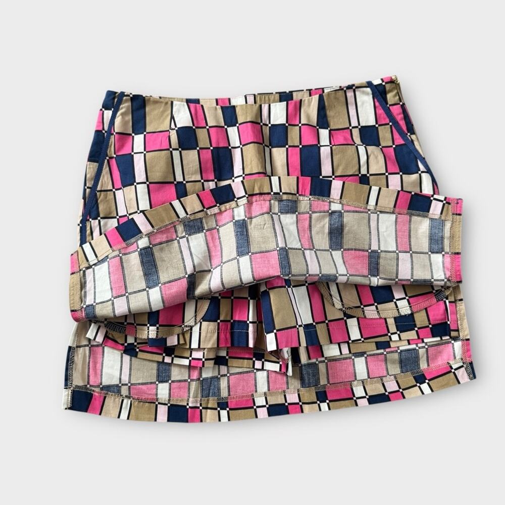 NEW Golfini block print performance skort, size 4… - image 2